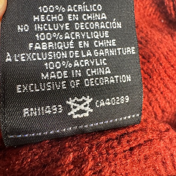 New Era Women's Floridat State University Red Beanie Stocking Cap Pom Hat - Picture 10 of 11